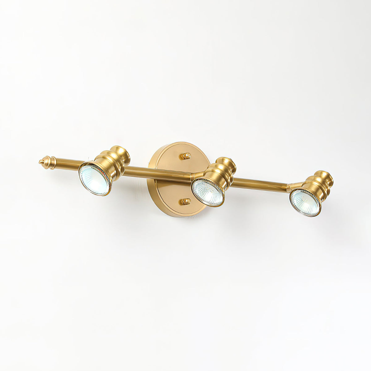 Beaumont | Brass Spotlight Vanity Light Bar, Adjustable Wall Light