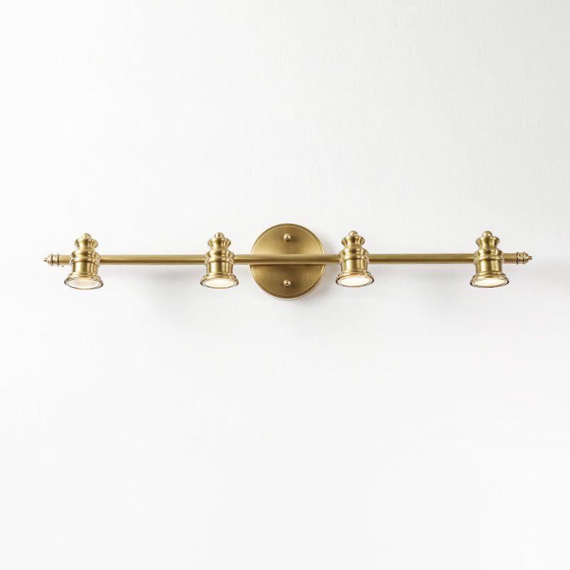 Beaumont | Brass Spotlight Vanity Light Bar, Adjustable Wall Light