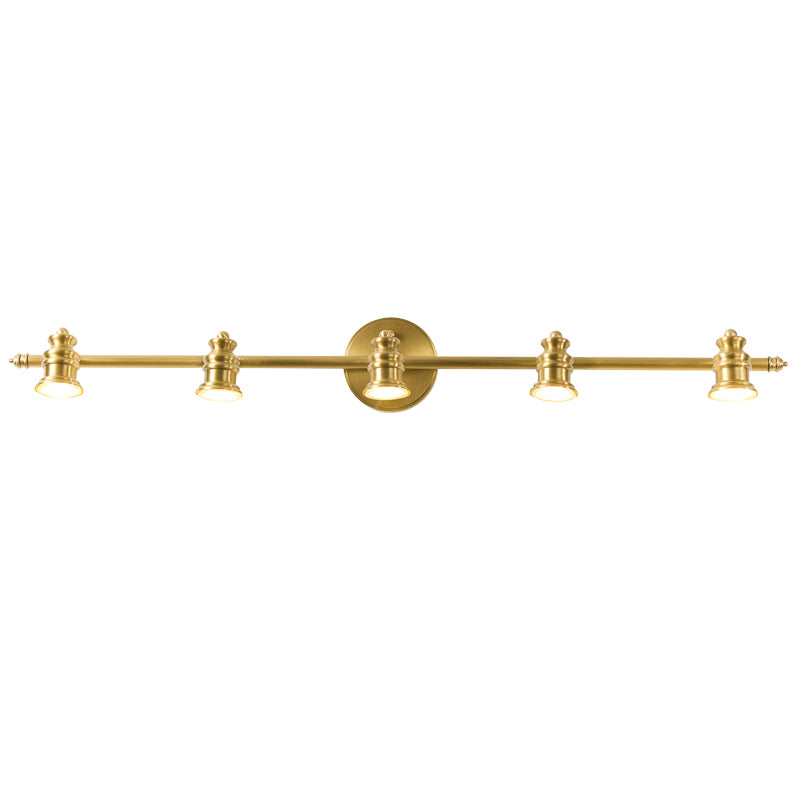 Beaumont | Brass Spotlight Vanity Light Bar, Adjustable Wall Light