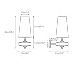 Tamsin | Walnut Wall Sconce, Fabric Shade Bedside Wall Lamp