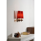 Tamsin | Walnut Wall Sconce, Fabric Shade Bedside Wall Lamp