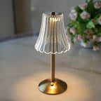 Vienna | Cordless Crystal Table Lamp, Gold Bedside and Dining Lamp