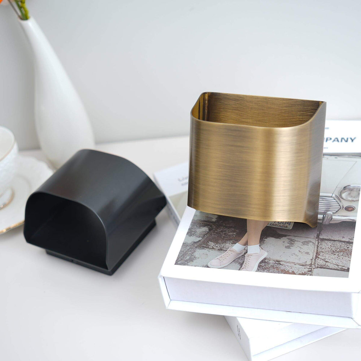 Sheen | Brass Wall Sconce, Mid Century Folded Wall Lamp, Single or Set of 2