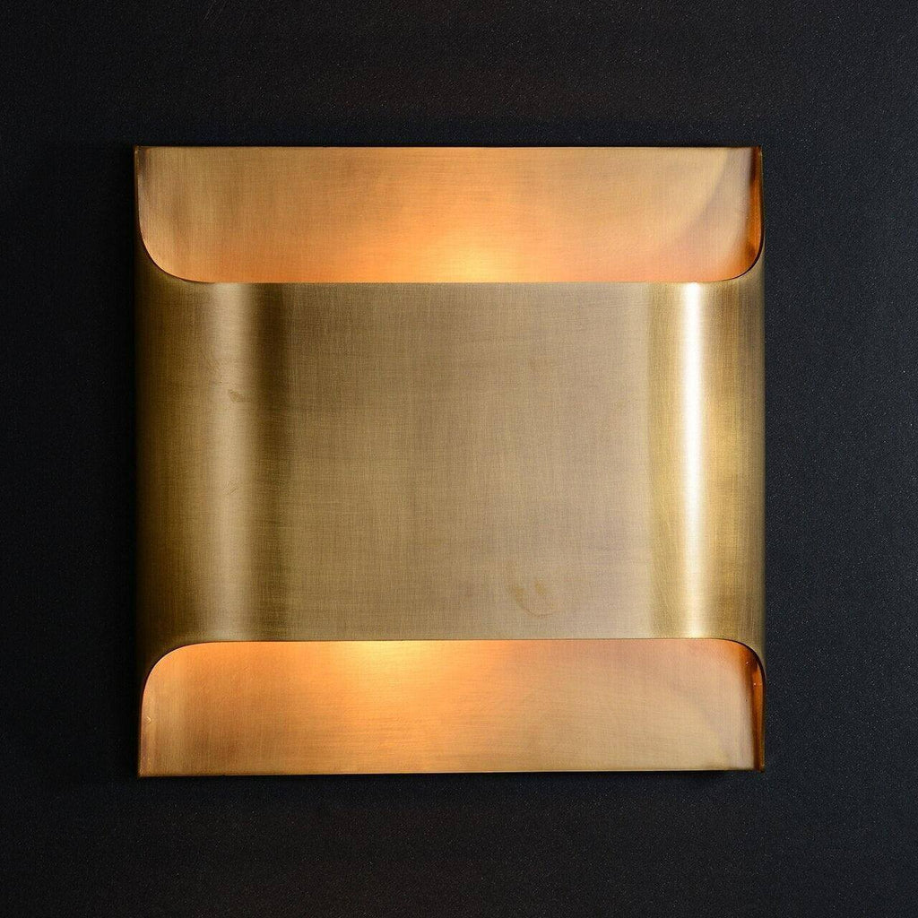 Sheen | Brass Wall Sconce, Mid Century Folded Wall Lamp, Single or Set of 2