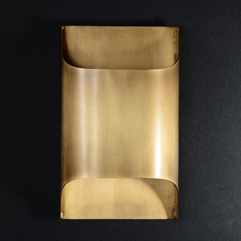 Sheen | Brass Wall Sconce, Mid Century Folded Wall Lamp, Single or Set of 2