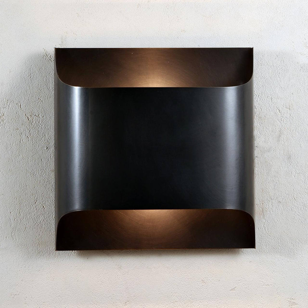 Sheen | Brass Wall Sconce, Mid Century Folded Wall Lamp, Single or Set of 2