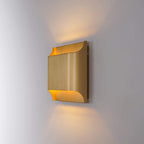 Sheen | Brass Wall Sconce, Mid Century Folded Wall Lamp, Single or Set of 2