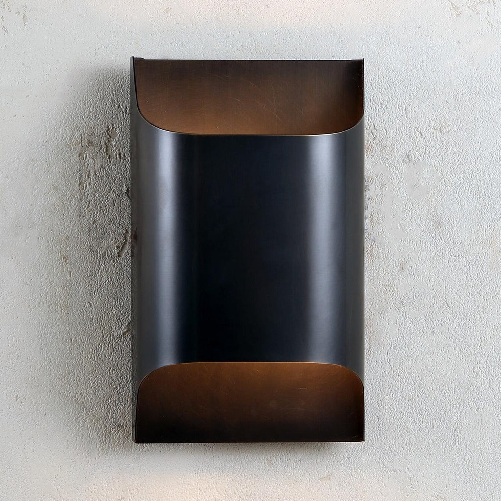 Sheen | Brass Wall Sconce, Mid Century Folded Wall Lamp, Single or Set of 2