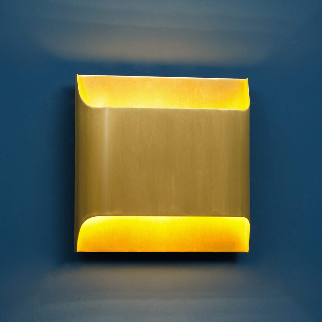 Sheen | Brass Wall Sconce, Mid Century Folded Wall Lamp, Single or Set of 2
