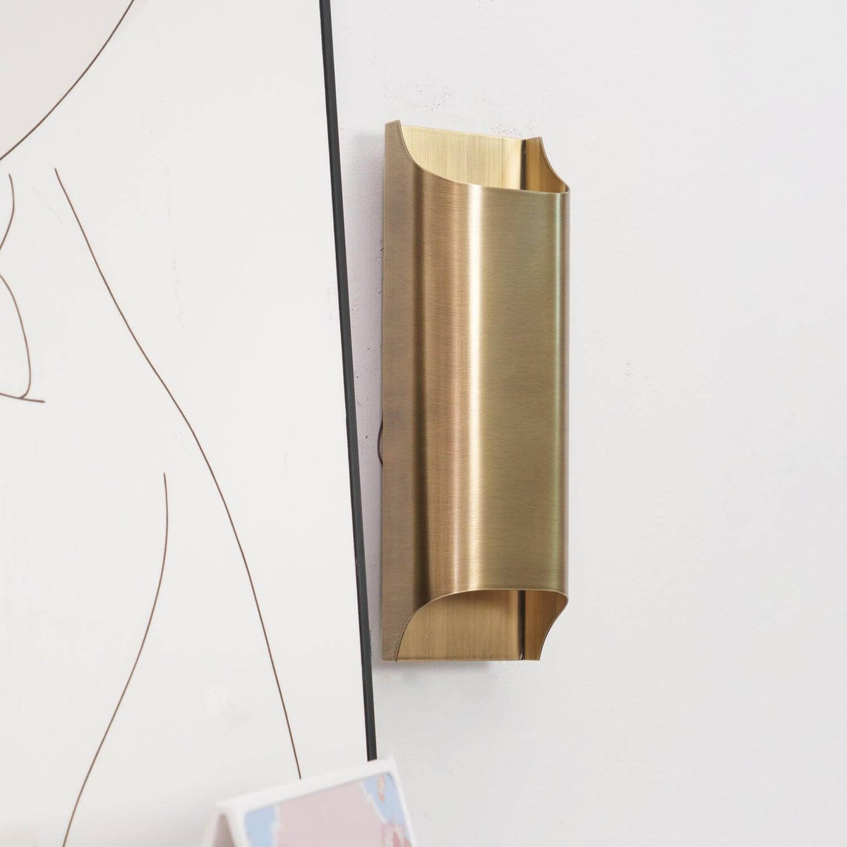 Sheen | Brass Wall Sconce, Mid Century Folded Wall Lamp, Single or Set of 2