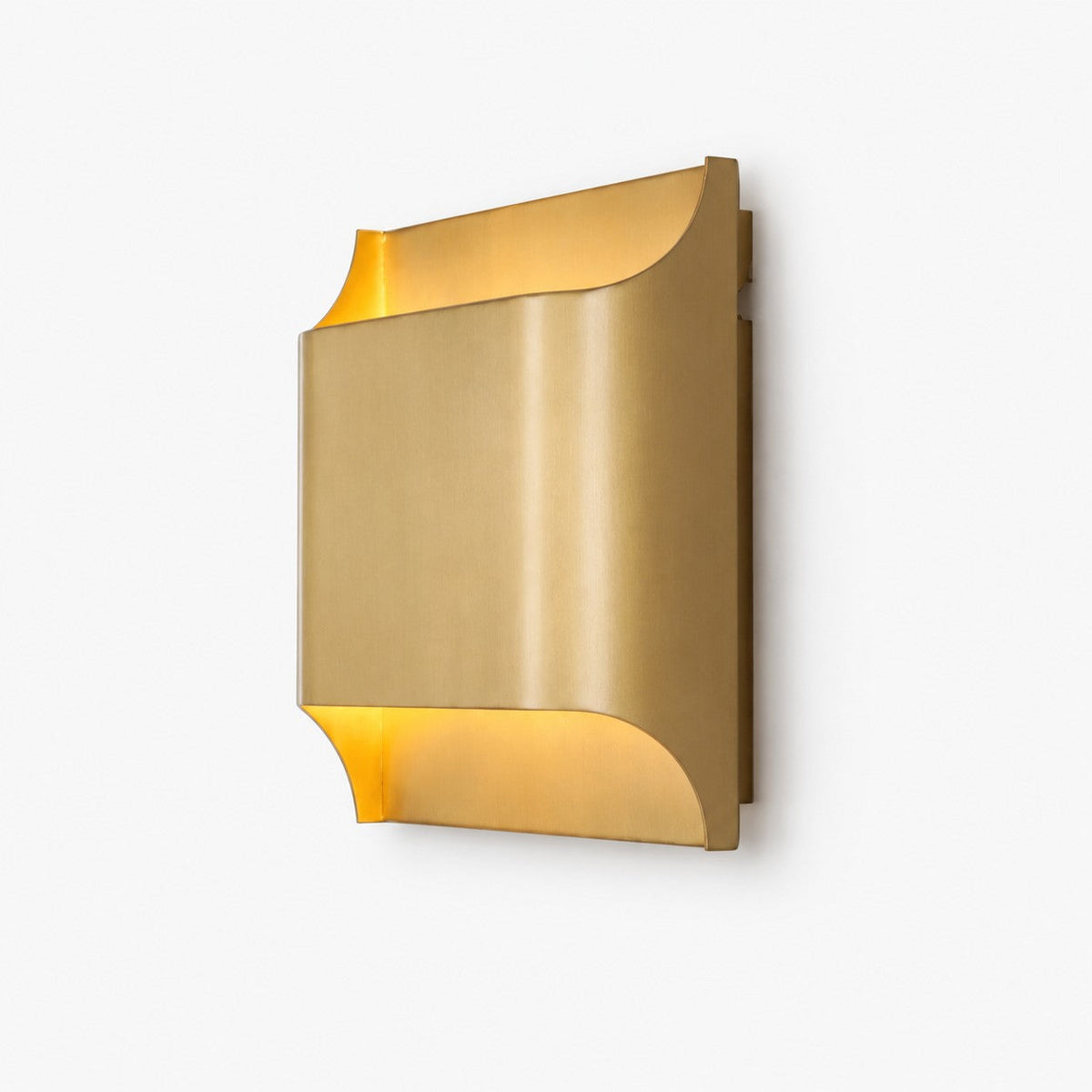 Sheen | Brass Wall Sconce, Mid Century Folded Wall Lamp, Single or Set of 2