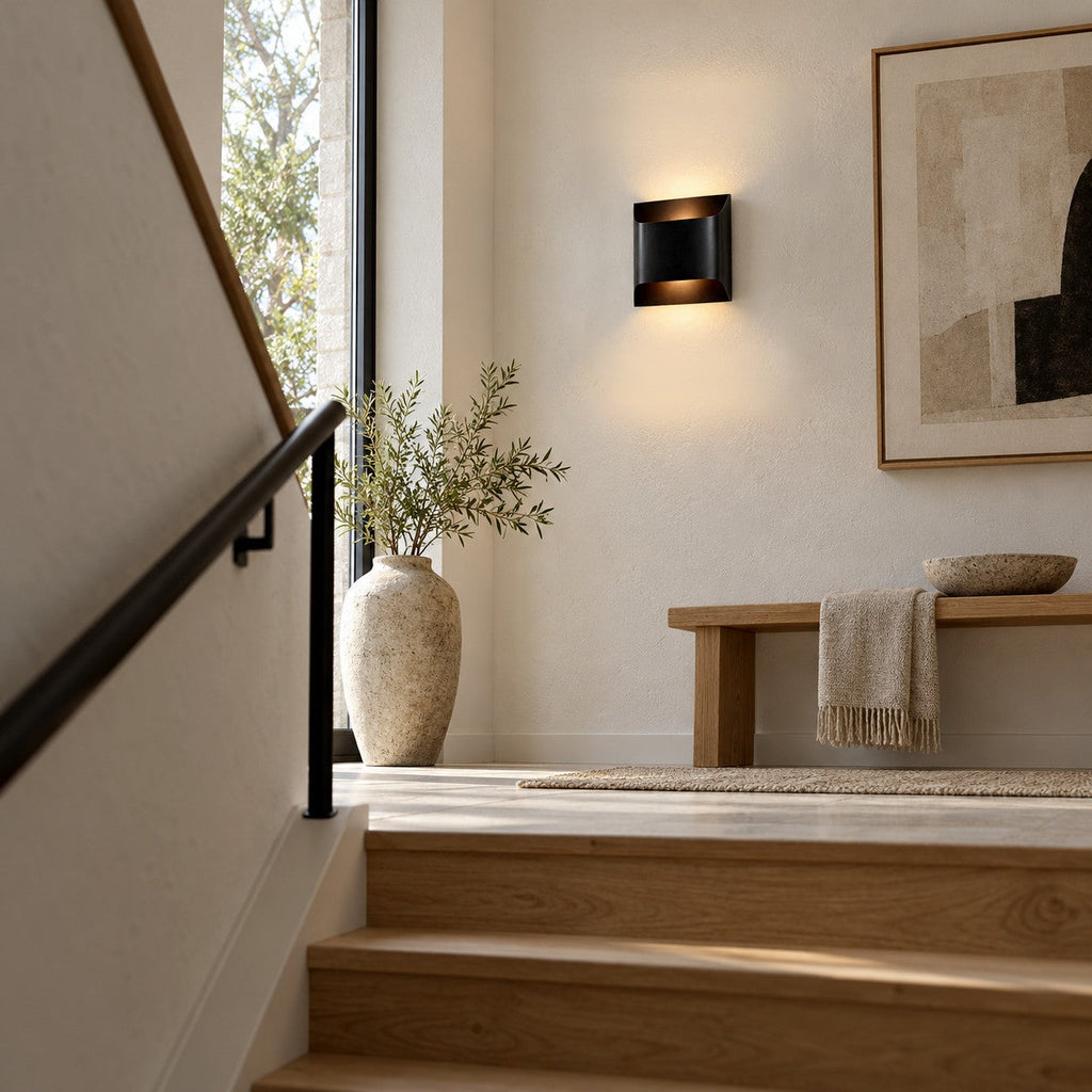 Sheen | Brass Wall Sconce, Mid Century Folded Wall Lamp, Single or Set of 2
