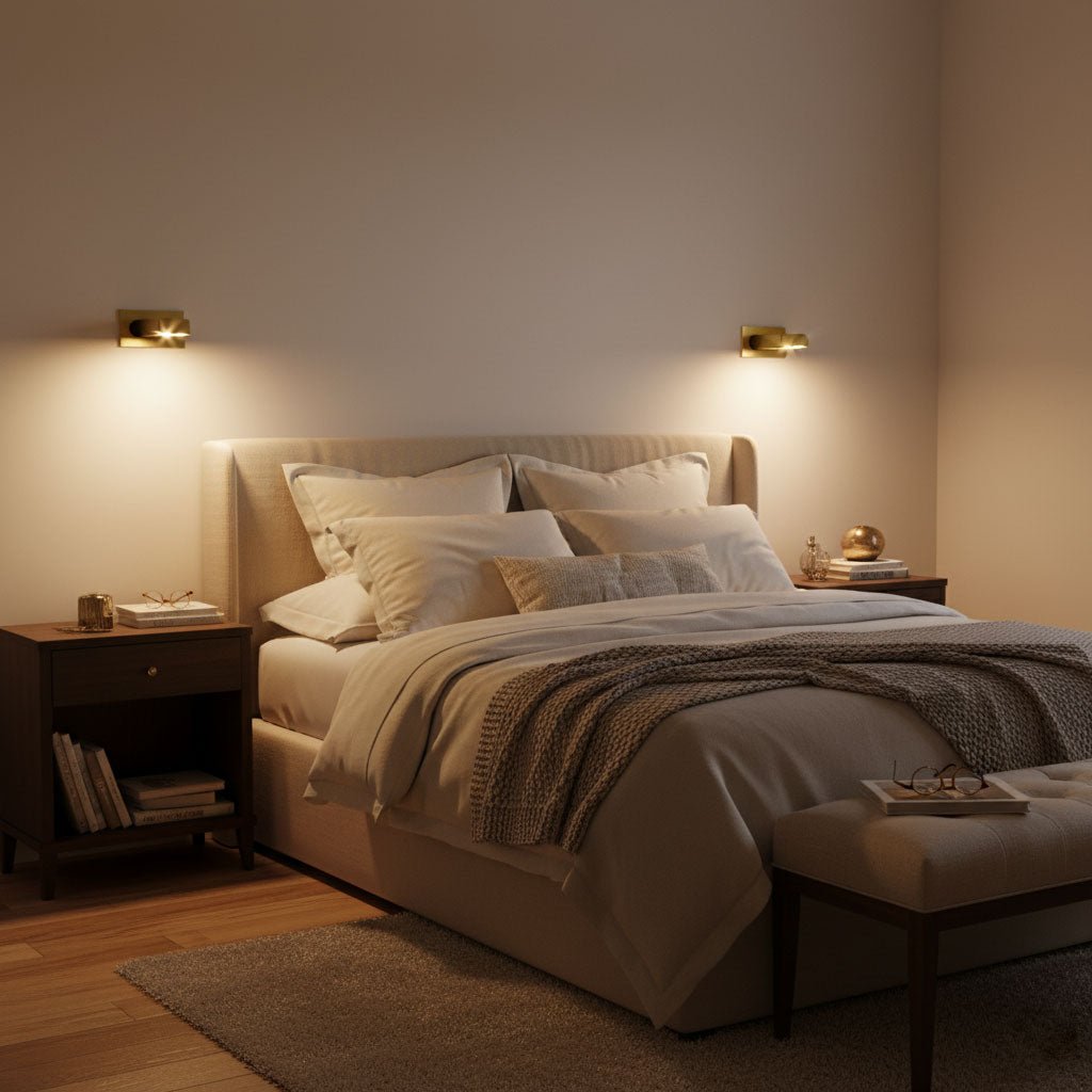 Pivot | LED Bedside Reading Light, Recessed Wall Mounted Reading Lamp, Adjustable Headboard Sconce