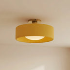 Glaze | Porcelain Semi Flush Mount Ceiling Light, Colorful Ceramic Ceiling Lamp, Modern Brass Fixture