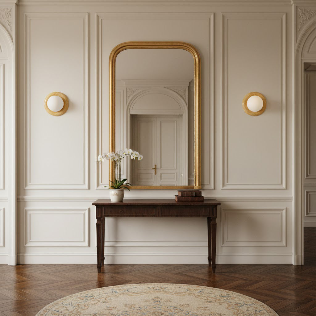 Orla | Onyx Wall Sconce, Natural Stone Globe Wall Light
