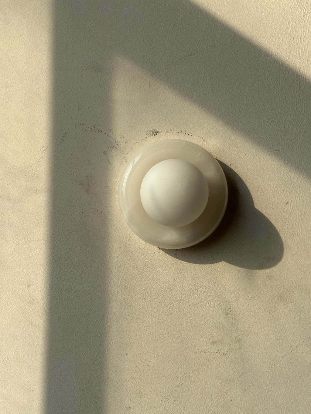 Orla | Onyx Wall Sconce, Natural Stone Globe Wall Light