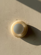 Orla | Onyx Wall Sconce, Natural Stone Globe Wall Light
