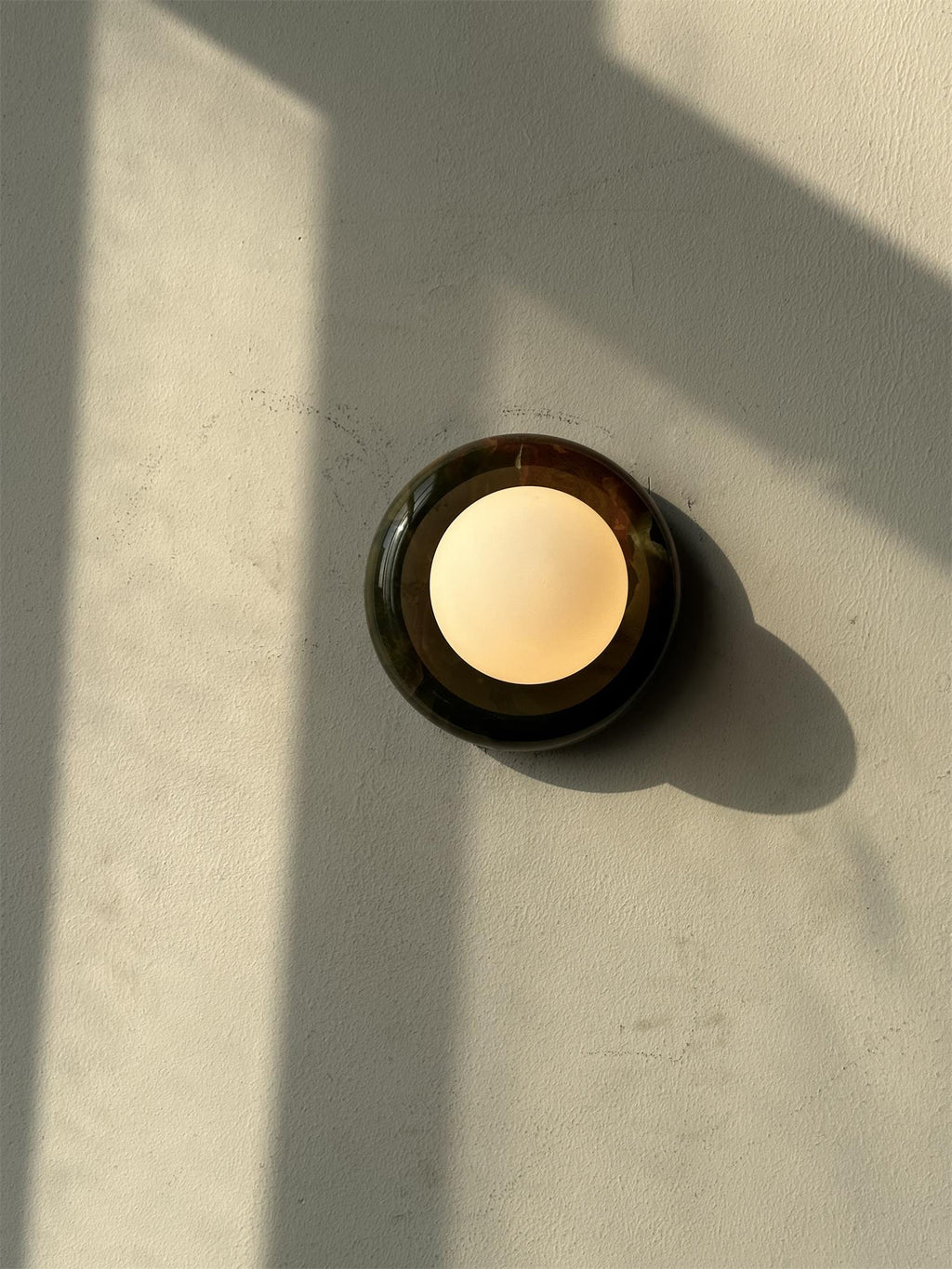 Orla | Onyx Wall Sconce, Natural Stone Globe Wall Light