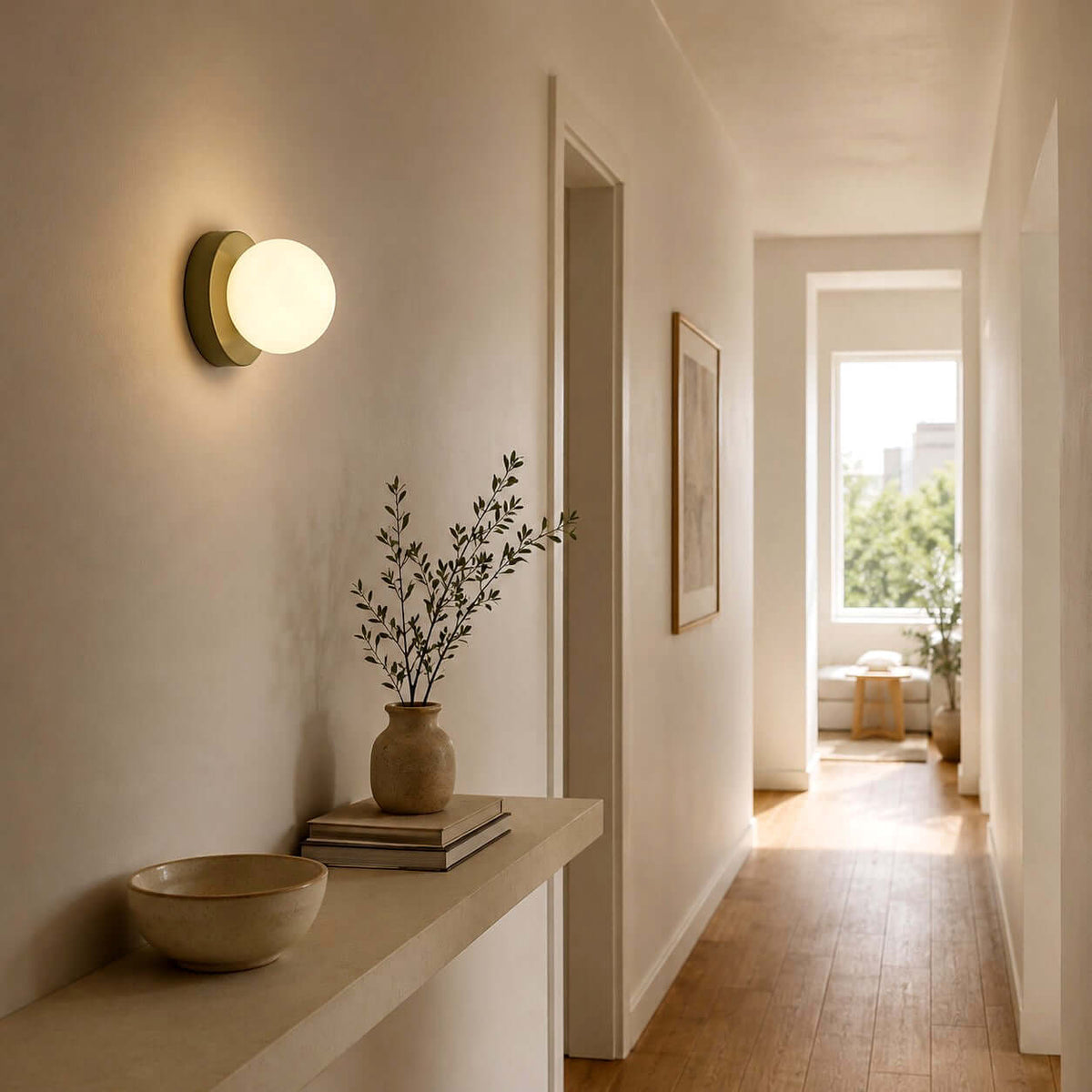 Mochi | Mini Glass Wall Sconce, Small Globe Wall Light in 5 Colors