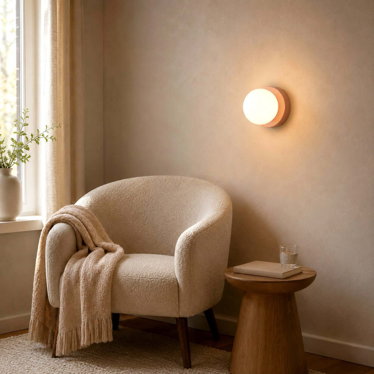 Mochi | Mini Glass Wall Sconce, Small Globe Wall Light in 5 Colors
