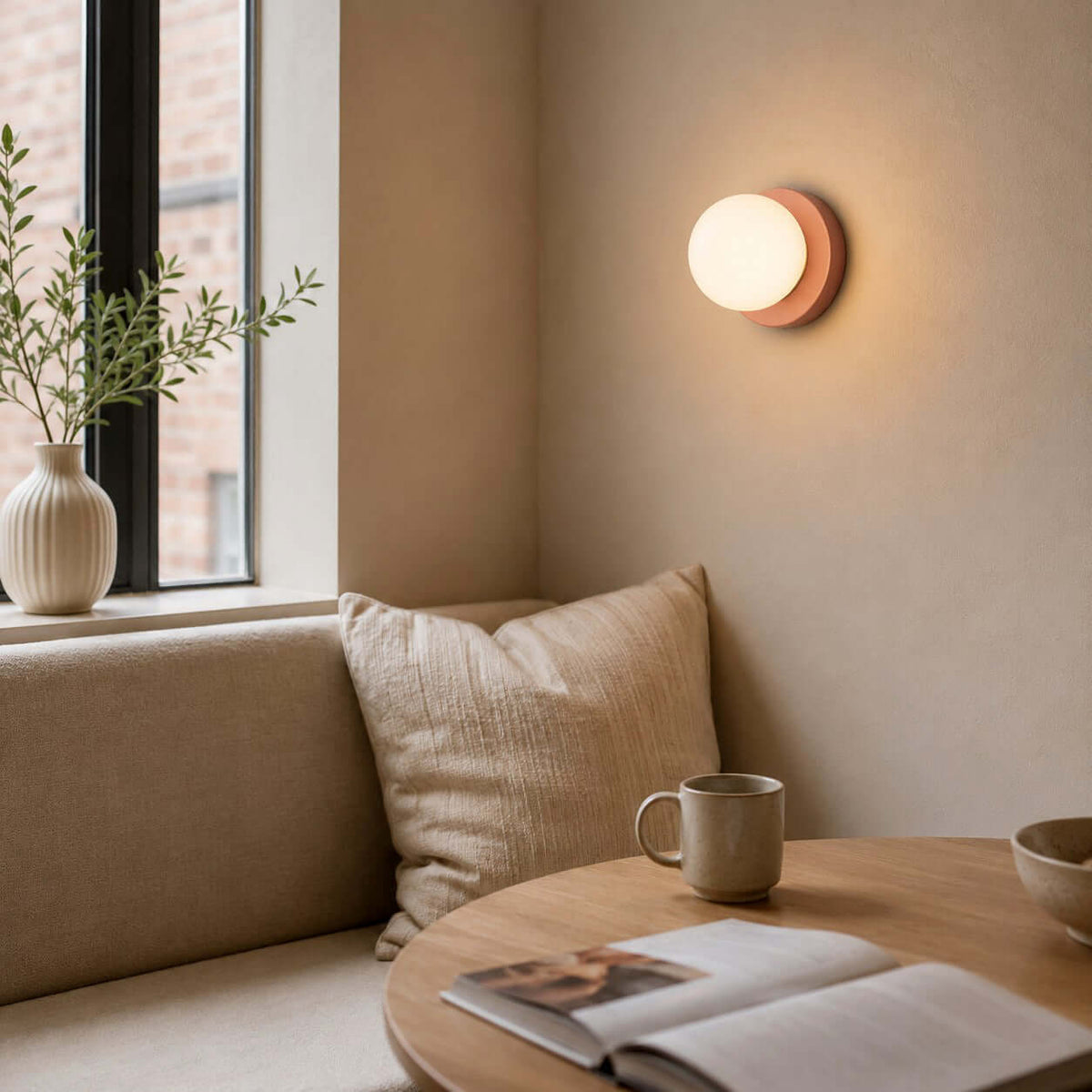 Mochi | Mini Glass Wall Sconce, Small Globe Wall Light in 5 Colors