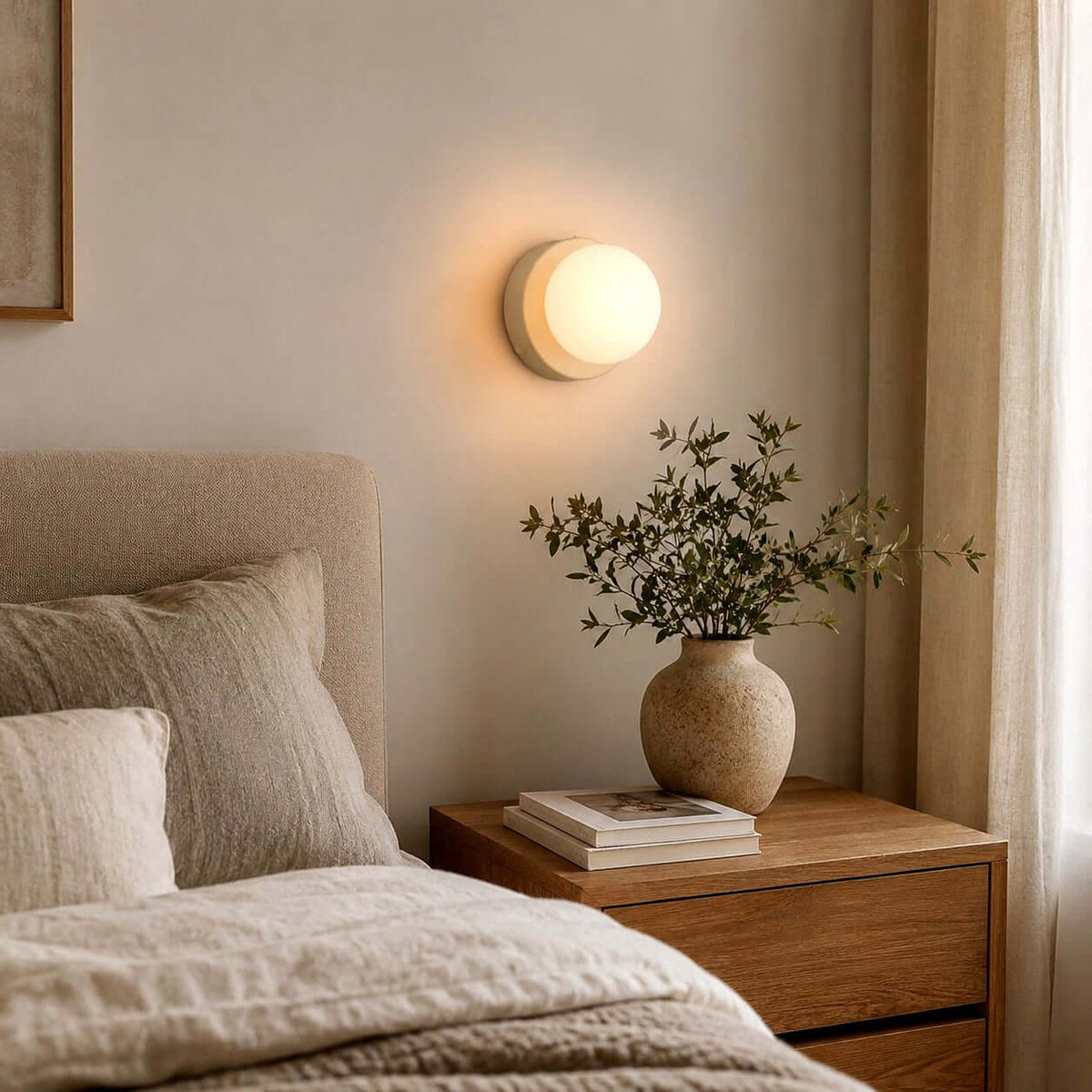 Mochi | Mini Glass Wall Sconce, Small Globe Wall Light in 5 Colors