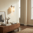 Corinth | Alabaster Wall Sconce, Cylinder Stone Wall Light in Gold, Bronze or Nickel