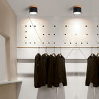 Plafonnier Spot | Wood LED Ceiling Spotlight, Surface Mount Downlight for Hallway, Closet and Living Room