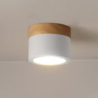 Plafonnier Spot | Wood LED Ceiling Spotlight, Surface Mount Downlight for Hallway, Closet and Living Room