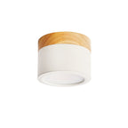 Plafonnier Spot | Wood LED Ceiling Spotlight, Surface Mount Downlight for Hallway, Closet and Living Room
