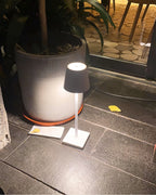 Doku | Cordless Rechargeable Table Lamp, Dimmable Battery LED Lamp for Dining Table and Patio