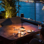 Doku | Cordless Rechargeable Table Lamp, Dimmable Battery LED Lamp for Dining Table and Patio