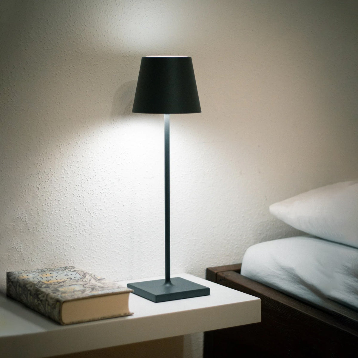 Doku | Cordless Rechargeable Table Lamp, Dimmable Battery LED Lamp for Dining Table and Patio