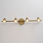 Beaumont | Brass Spotlight Vanity Light Bar, Adjustable Wall Light