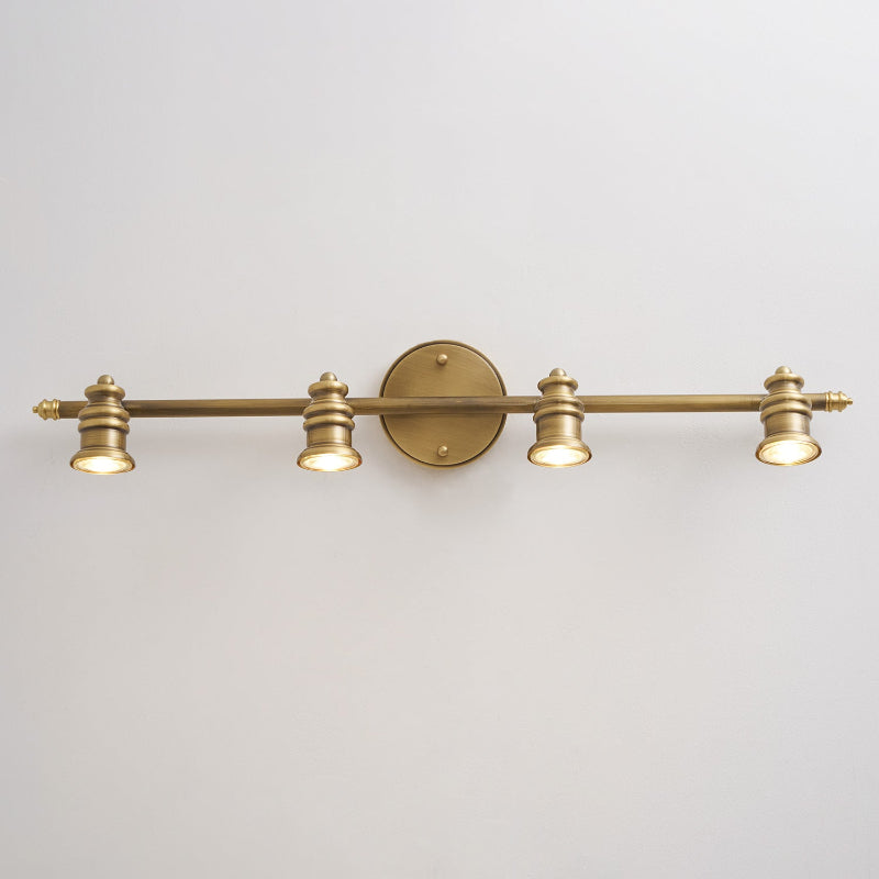 Beaumont | Brass Spotlight Vanity Light Bar, Adjustable Wall Light