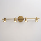 Beaumont | Brass Spotlight Vanity Light Bar, Adjustable Wall Light