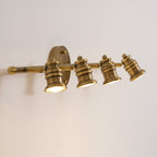 Beaumont | Brass Spotlight Vanity Light Bar, Adjustable Wall Light