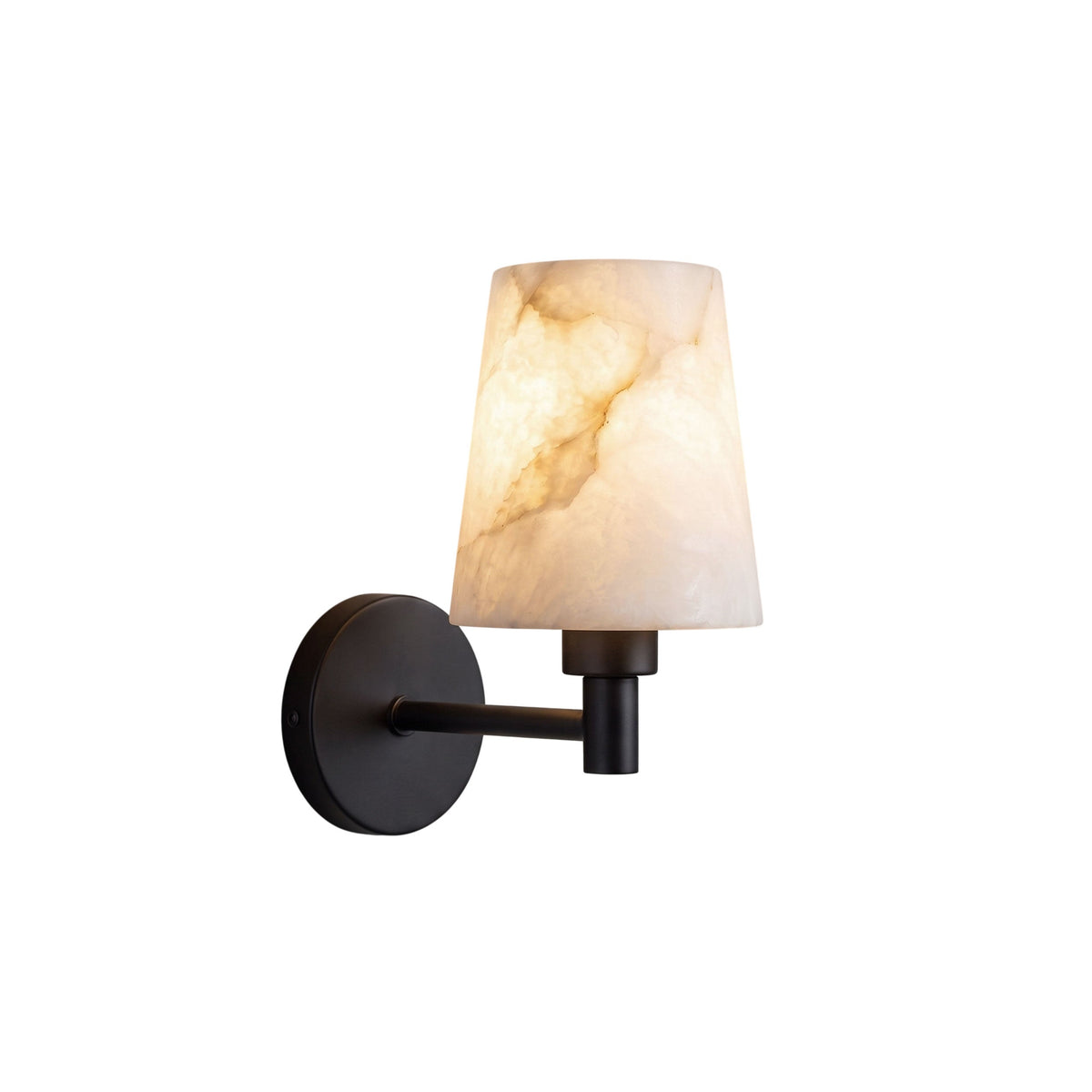 Sorrento | Alabaster Wall Sconce, Spanish Alabaster and Brass Wall Light, Dimmable