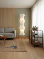 Rice Paper | Floor Lamp, Japanese Paper Lantern Standing Lamp, Japandi Floor Light for Living Room