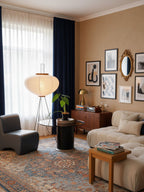 Rice Paper | Floor Lamp, Japanese Paper Lantern Standing Lamp, Japandi Floor Light for Living Room