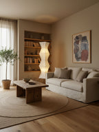 Rice Paper | Floor Lamp, Japanese Paper Lantern Standing Lamp, Japandi Floor Light for Living Room