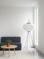 Rice Paper | Floor Lamp, Japanese Paper Lantern Standing Lamp, Japandi Floor Light for Living Room