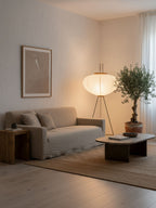 Rice Paper | Floor Lamp, Japanese Paper Lantern Standing Lamp, Japandi Floor Light for Living Room