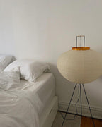 Rice Paper | Floor Lamp, Japanese Paper Lantern Standing Lamp, Japandi Floor Light for Living Room