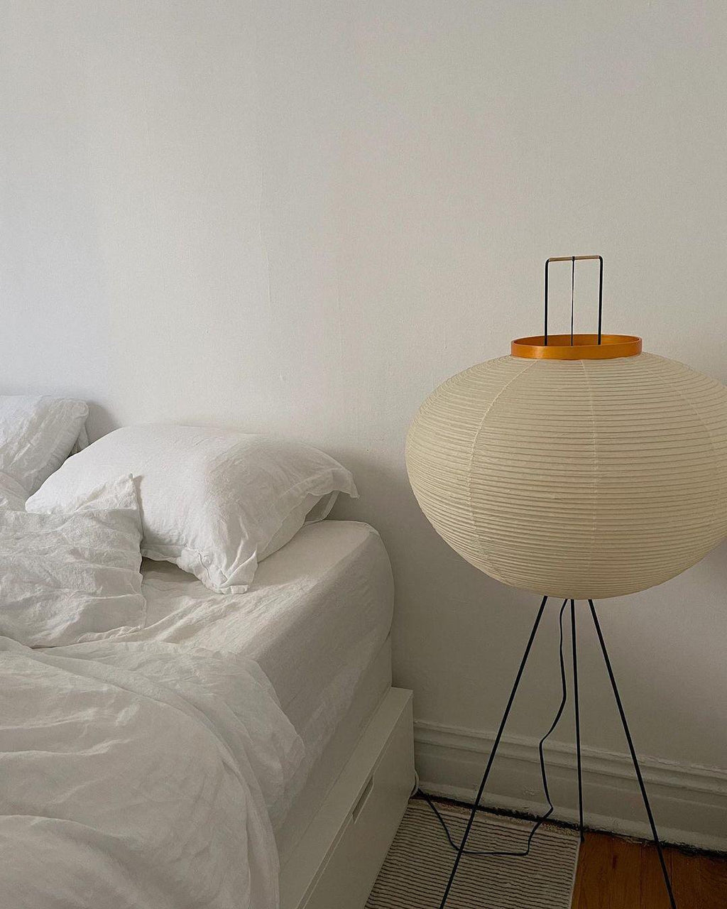 Rice Paper | Floor Lamp, Japanese Paper Lantern Standing Lamp, Japandi Floor Light for Living Room