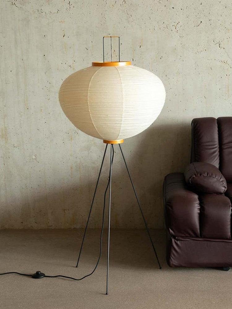 Rice Paper | Floor Lamp, Japanese Paper Lantern Standing Lamp, Japandi Floor Light for Living Room