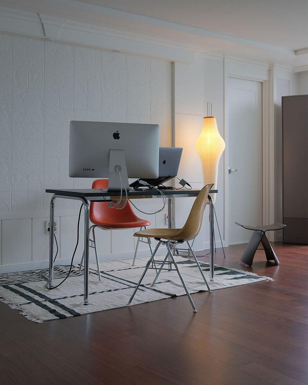 Rice Paper | Floor Lamp, Japanese Paper Lantern Standing Lamp, Japandi Floor Light for Living Room