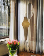 Rice Paper | Floor Lamp, Japanese Paper Lantern Standing Lamp, Japandi Floor Light for Living Room
