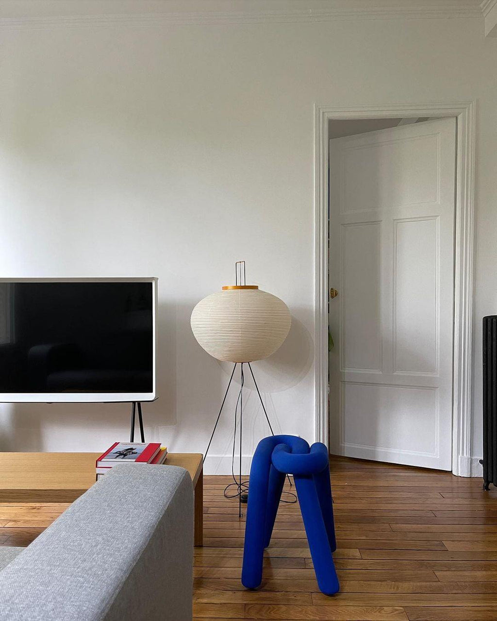 Rice Paper | Floor Lamp, Japanese Paper Lantern Standing Lamp, Japandi Floor Light for Living Room