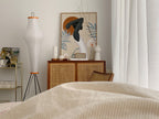 Rice Paper | Floor Lamp, Japanese Paper Lantern Standing Lamp, Japandi Floor Light for Living Room
